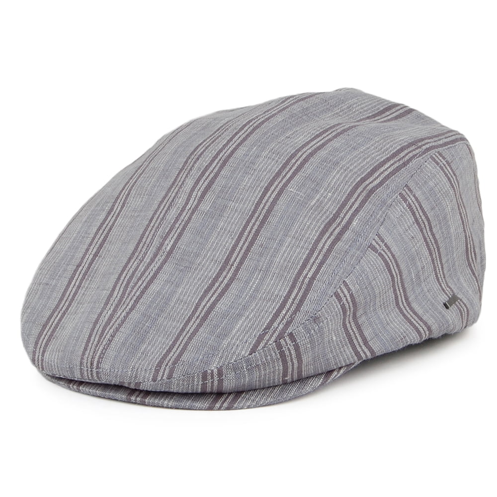 Gorra plana a rayas de Bailey - Gris