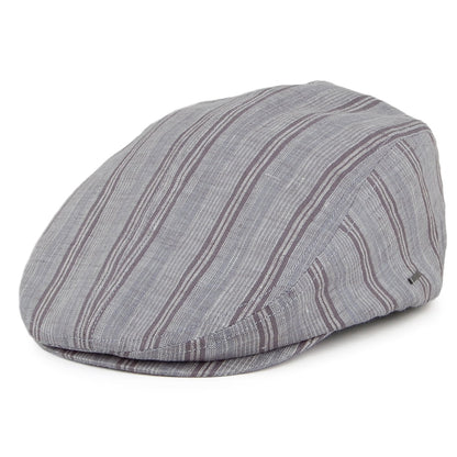 Gorra plana a rayas de Bailey - Gris