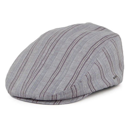Gorra plana a rayas de Bailey - Gris