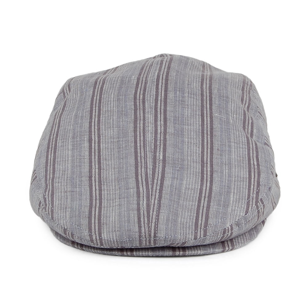 Gorra plana a rayas de Bailey - Gris