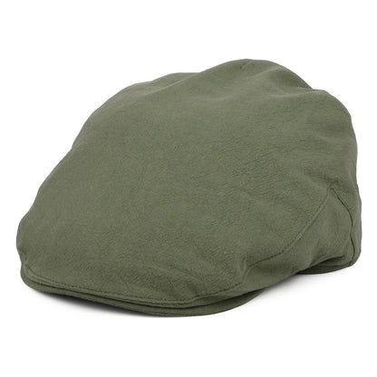 Gorra plana Skye Balmoral de lino grueso de Christys - Kaki