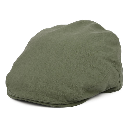 Gorra plana Skye Balmoral de lino grueso de Christys - Kaki