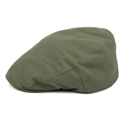 Gorra plana Skye Balmoral de lino grueso de Christys - Kaki