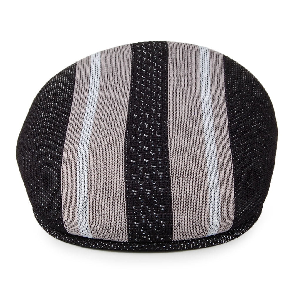 Gorra plana Vented Stripes 504 de Kangol - Negro