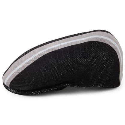 Gorra plana Vented Stripes 504 de Kangol - Negro