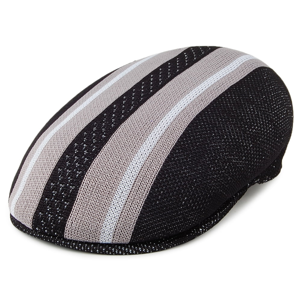 Gorra plana Vented Stripes 504 de Kangol - Negro