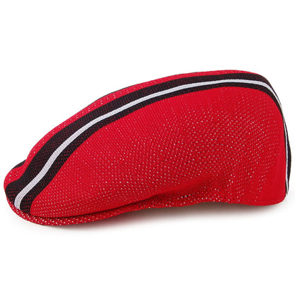 Gorra plana Vented Stripes 504 de Kangol - Escarlata
