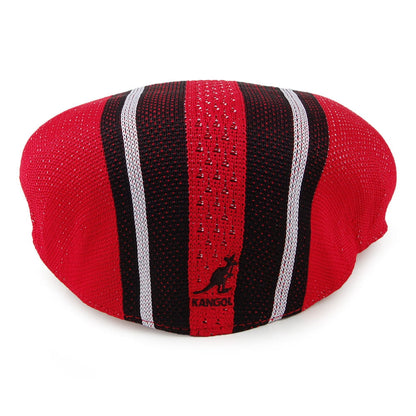 Gorra plana Vented Stripes 504 de Kangol - Escarlata