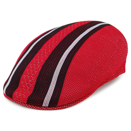 Gorra plana Vented Stripes 504 de Kangol - Escarlata