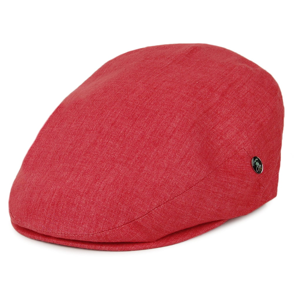 Gorra plana Promo de lino de City Sport - Rojo Ladrillo