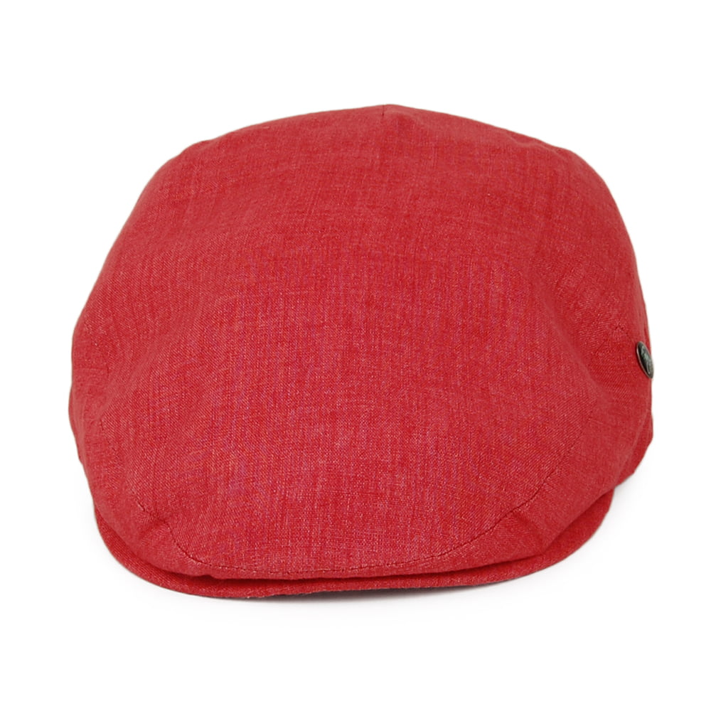 Gorra plana Promo de lino de City Sport - Rojo Ladrillo