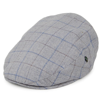 Gorra plana a cuadros de City Sport - Azul-Gris