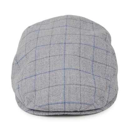Gorra plana a cuadros de City Sport - Azul-Gris