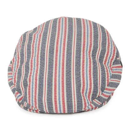 Gorra plana Hamptons de sirsaca de City Sport - Azul-Rojo