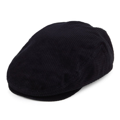 Gorra plana Hooligan ligero de pana de Brixton - Azul Marino Lavado
