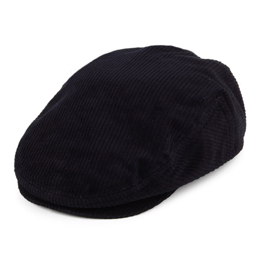 Gorra plana Hooligan ligero de pana de Brixton - Azul Marino Lavado