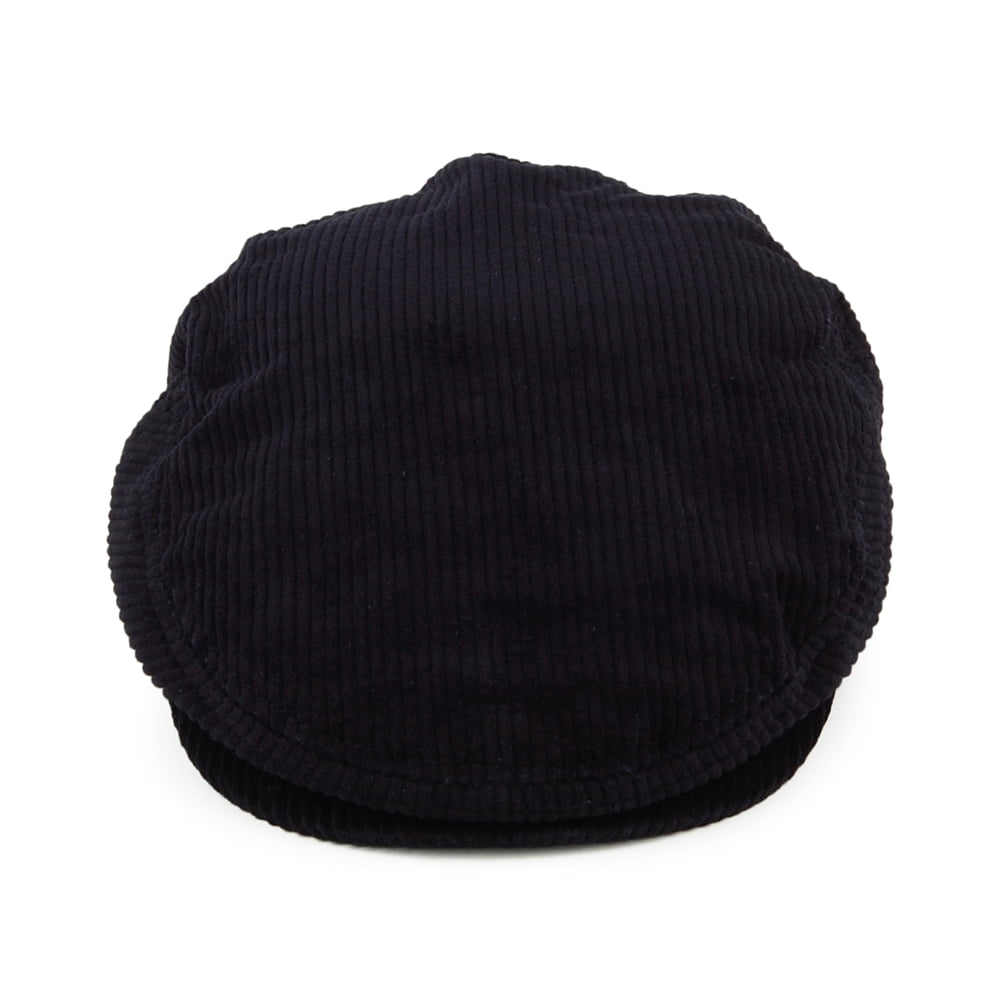 Gorra plana Hooligan ligero de pana de Brixton - Azul Marino Lavado