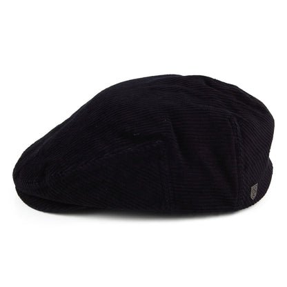 Gorra plana Hooligan ligero de pana de Brixton - Azul Marino Lavado