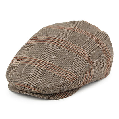 Gorra plana Hooligan Lightweight a cuadros de Brixton - Beige-Multi