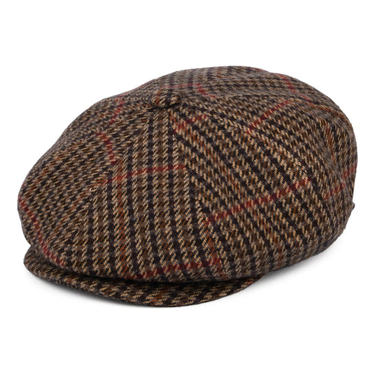 Gorra Newsboy Galvin a cuadros de Bailey - Negro-Beige Arena