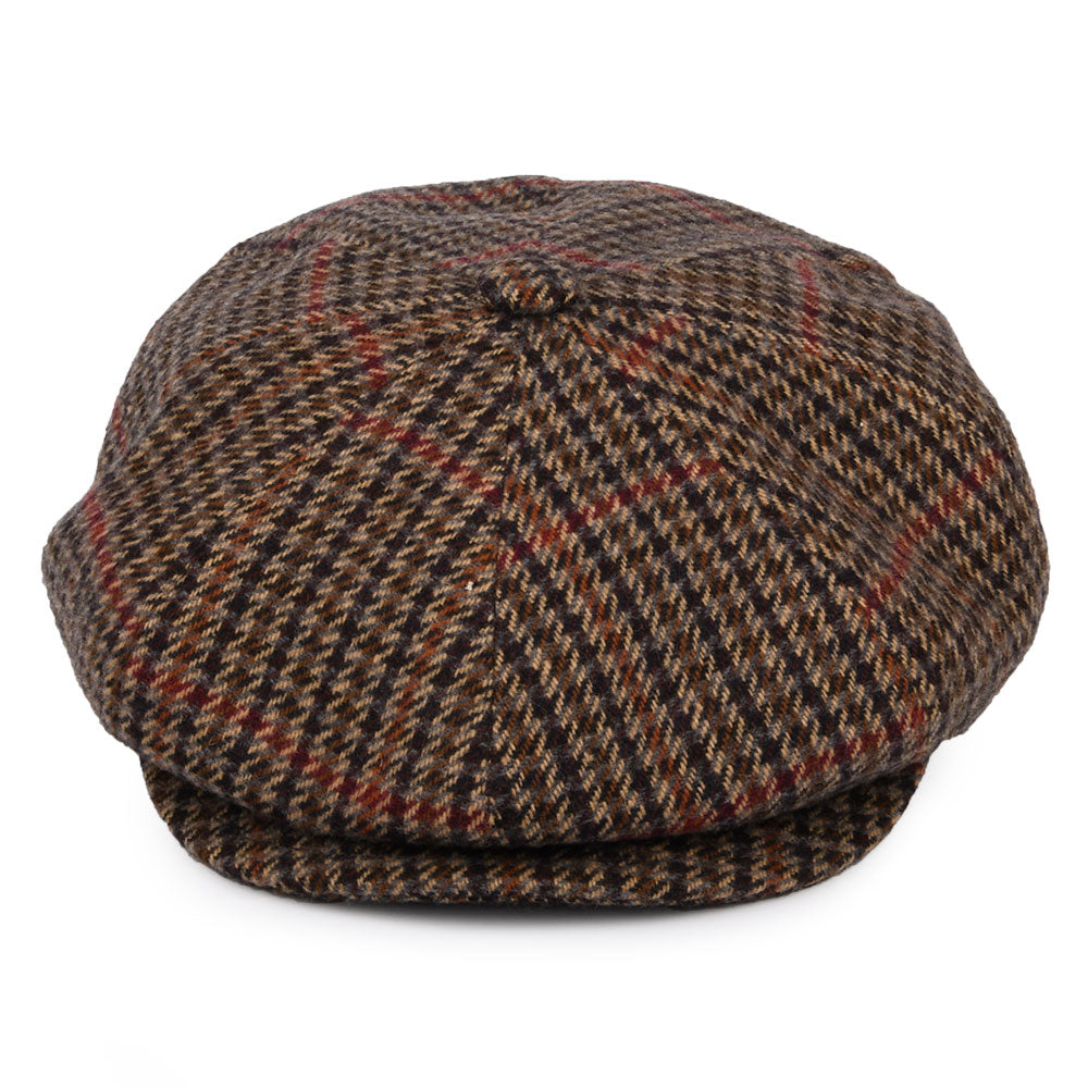 Gorra Newsboy Galvin a cuadros de Bailey - Negro-Beige Arena