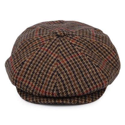Gorra Newsboy Galvin a cuadros de Bailey - Negro-Beige Arena