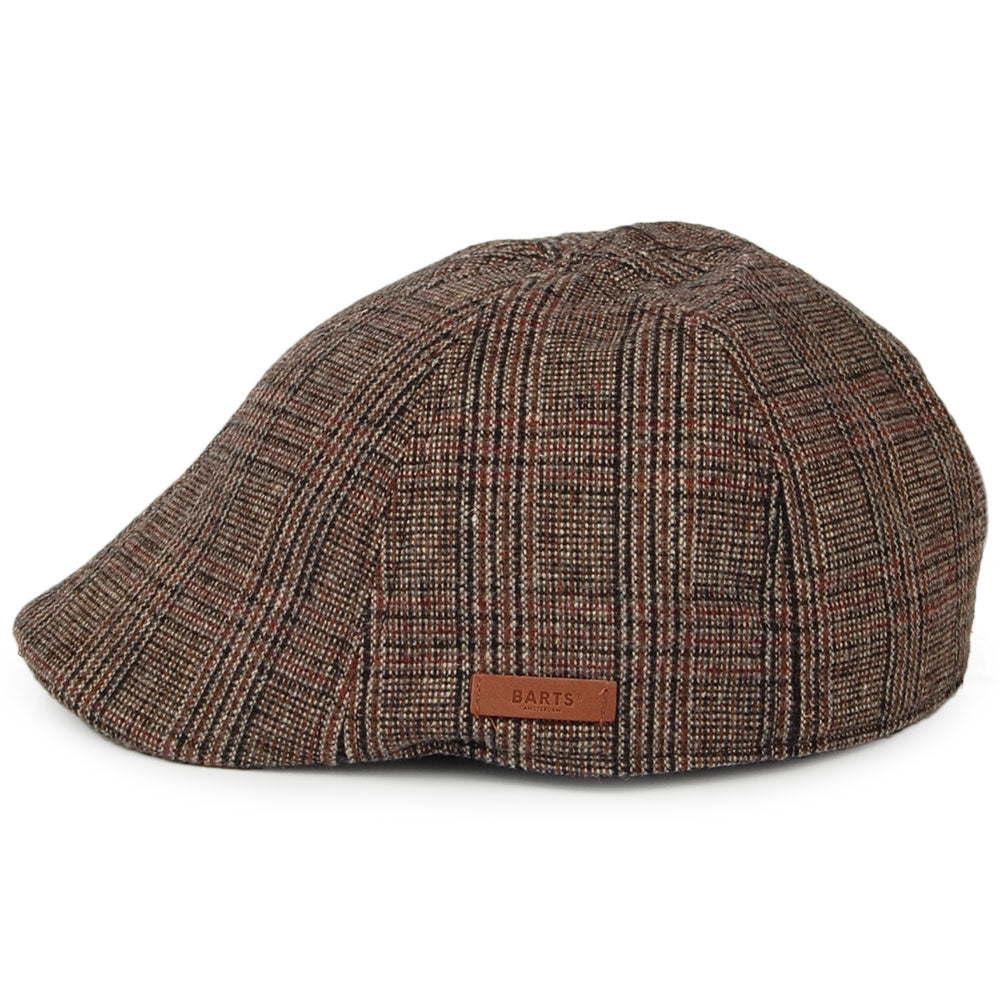 Gorra plana Mr. Mitchell Ornitorrinco a cuadros de Barts - Marrón