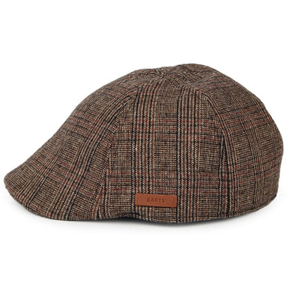 Gorra plana Mr. Mitchell Ornitorrinco a cuadros de Barts - Marrón