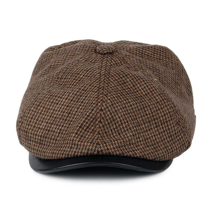 Gorra Newsboy pata de gallo de Seeberger - Marrón