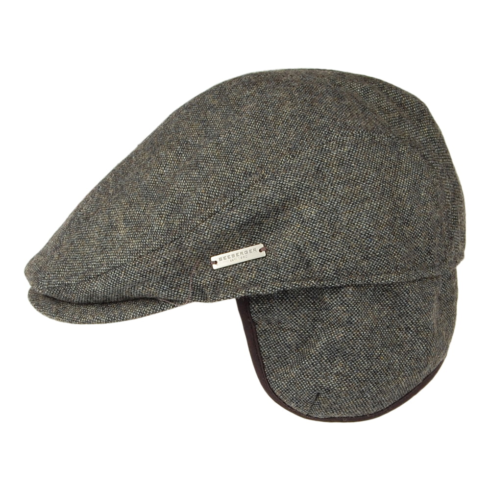 Gorra plana con orejeras de Seeberger - Gris