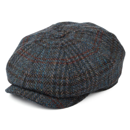 Gorra Newsboy Hatteras de HARRIS TWEED de Stetson - Azul-Gris
