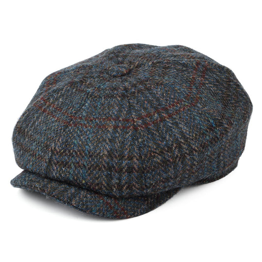 Gorra Newsboy Hatteras de HARRIS TWEED de Stetson - Azul-Gris