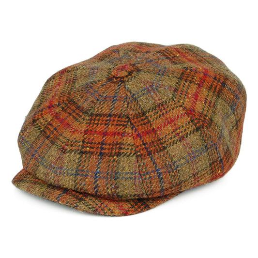 Gorra Newsboy Hatteras de lana de borrego Príncipe de Gales de Stetson - Otoño