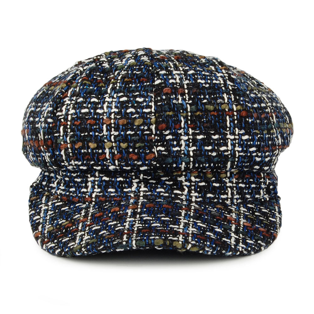 Gorra Baker Boy Tweed de Whiteley - Mezcla de Azules
