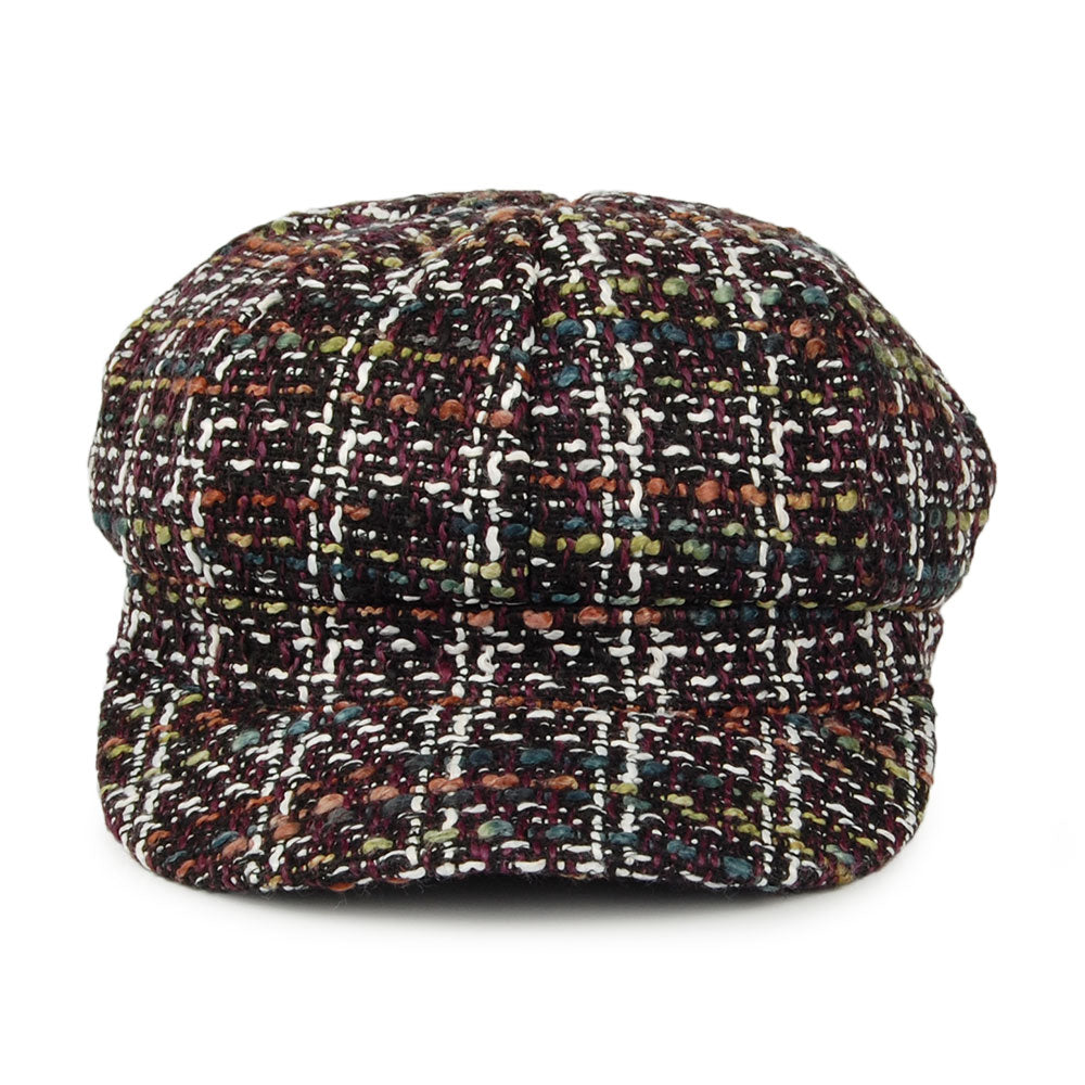 Gorra Baker Boy Tweed de Whiteley - Mezcla Morado