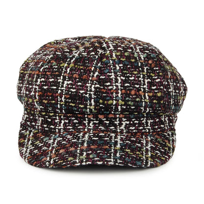 Gorra Baker Boy Tweed de Whiteley - Mezcla Morado