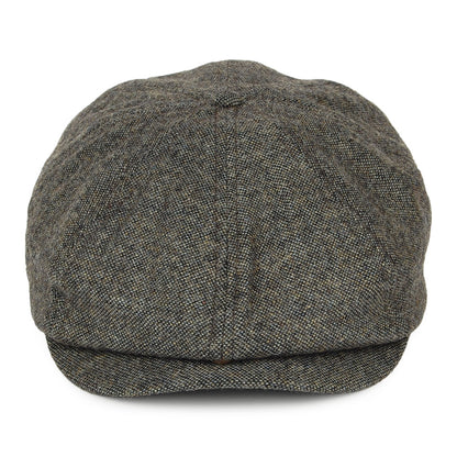 Gorra Newsboy Brood de Tweed de Brixton - Azul-Gris