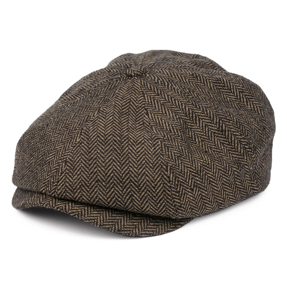 Gorra Newsboy Brood diseño de espiga de Brixton - Marrón-Kaki