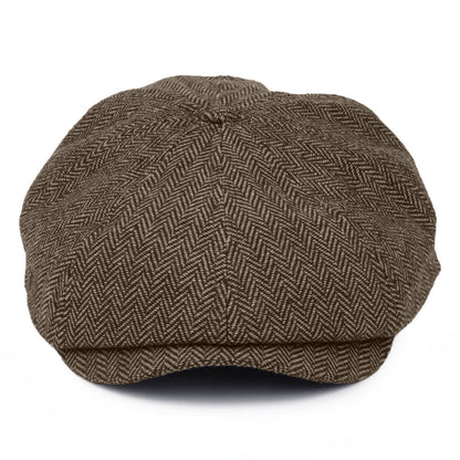 Gorra Newsboy Brood diseño de espiga de Brixton - Marrón-Kaki