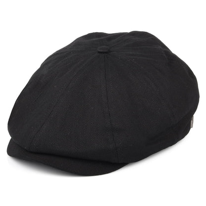 Gorra Newsboy Brood diseño de espiga de Brixton - Negro