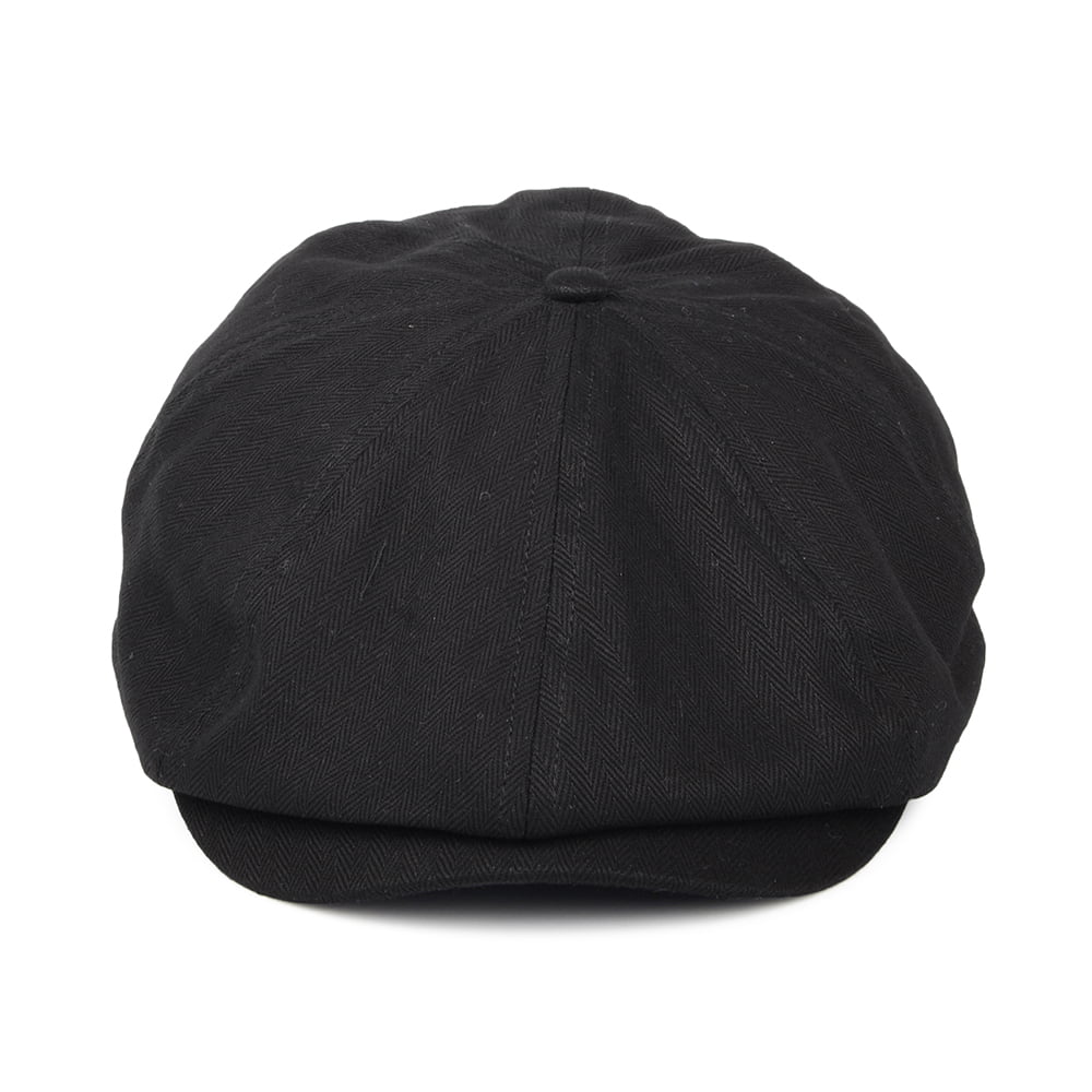 Gorra Newsboy Brood diseño de espiga de Brixton - Negro