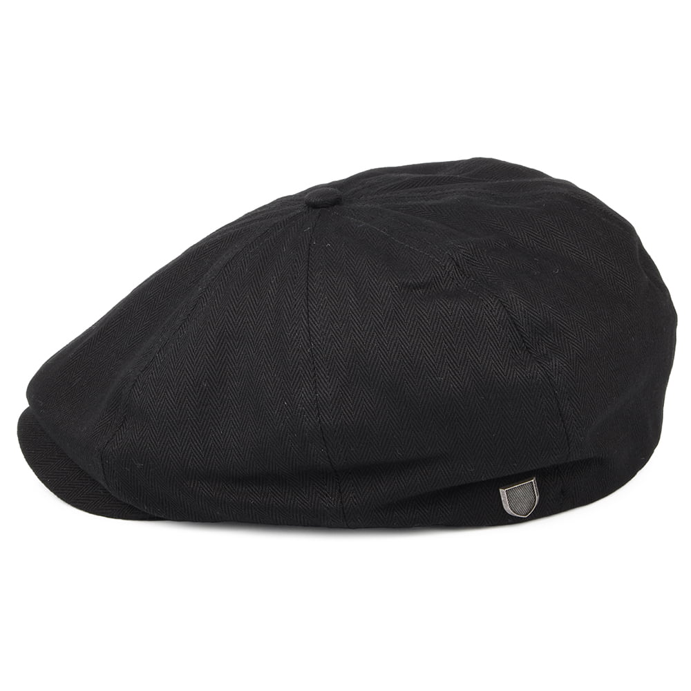 Gorra Newsboy Brood diseño de espiga de Brixton - Negro