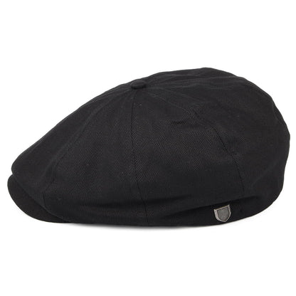Gorra Newsboy Brood diseño de espiga de Brixton - Negro