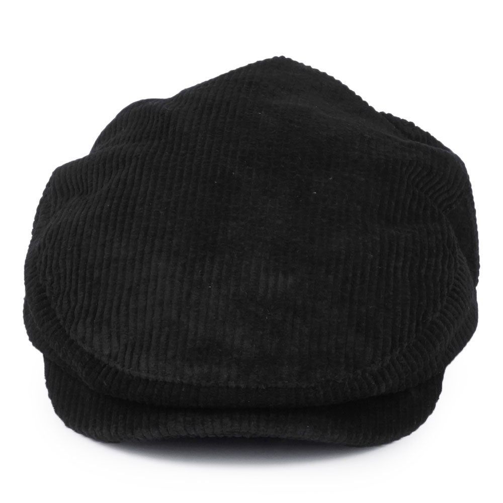 Gorra plana Hooligan de pana de Brixton - Negro