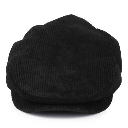 Gorra plana Hooligan de pana de Brixton - Negro