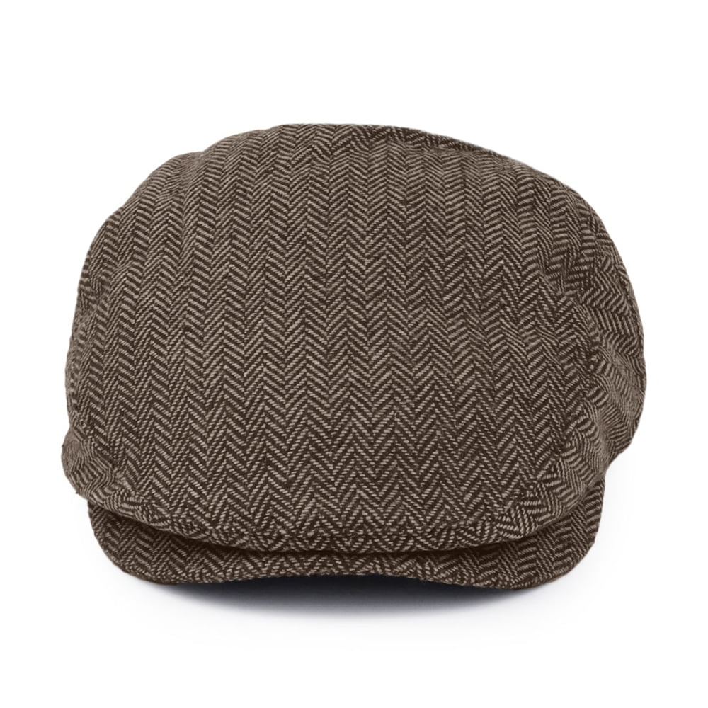 Gorra plana Hooligan diseño de espiga de Brixton - Marrón-Kaki