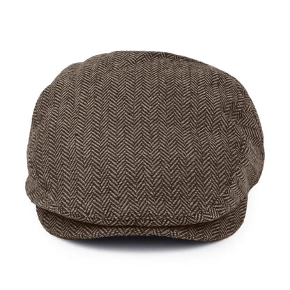 Gorra plana Hooligan diseño de espiga de Brixton - Marrón-Kaki