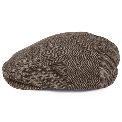 Gorra plana Hooligan diseño de espiga de Brixton - Marrón-Kaki