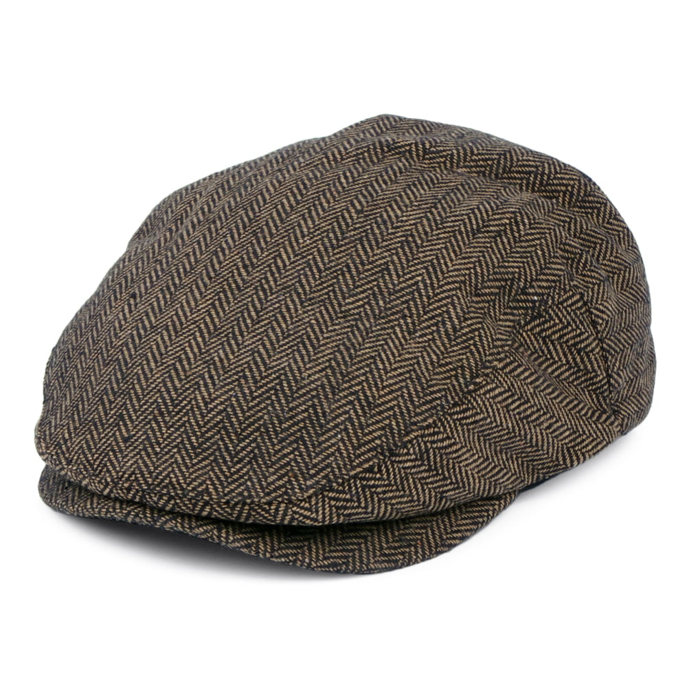 Gorra plana Hooligan diseño de espiga de Brixton - Marrón-Kaki
