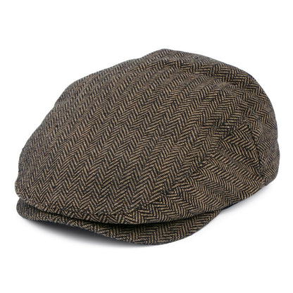 Gorra plana Hooligan diseño de espiga de Brixton - Marrón-Kaki